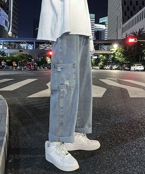 neos（ネオス）の「【neos -addictive design-】ルーズシルエット セミワイド ペインター デニム パンツ（デニムパンツ・メンズ・ブルー/ブラック・LARGE/MEDIUM/X-LARGE）」の13枚目の写真