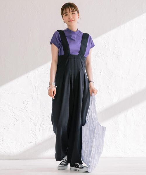 coen（コーエン）の「ポンチサロペット（サロペット/オーバーオール・レディース・ライトブルー/ブラック/ベージュ・MEDIUM/LARGE）」の8枚目の写真