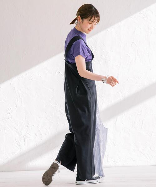 coen（コーエン）の「ポンチサロペット（サロペット/オーバーオール・レディース・ライトブルー/ブラック/ベージュ・MEDIUM/LARGE）」の9枚目の写真