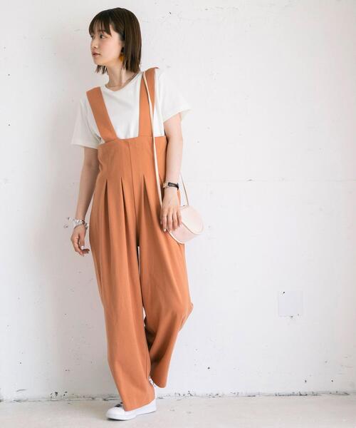 coen（コーエン）の「ポンチサロペット（サロペット/オーバーオール・レディース・ライトブルー/ブラック/ベージュ・MEDIUM/LARGE）」の14枚目の写真