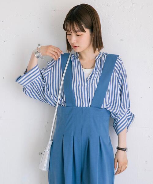 coen（コーエン）の「ポンチサロペット（サロペット/オーバーオール・レディース・ライトブルー/ブラック/ベージュ・MEDIUM/LARGE）」の18枚目の写真