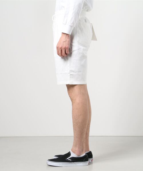 THE TWENTYSEVEN(ザ トゥエンティーセブン)の「The TWENTYSEVEN:TWILL CHEF SHORTS ツイルシェフショーツ(チノパンツ・メンズ・ホワイト/ブラック/ベージュ/オリーブ・S/M/L)」の6枚目の写真