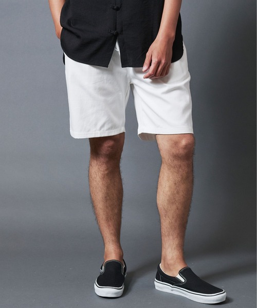 THE TWENTYSEVEN(ザ トゥエンティーセブン)の「The TWENTYSEVEN:TWILL CHEF SHORTS ツイルシェフショーツ(チノパンツ・メンズ・ホワイト/ブラック/ベージュ/オリーブ・S/M/L)」の7枚目の写真