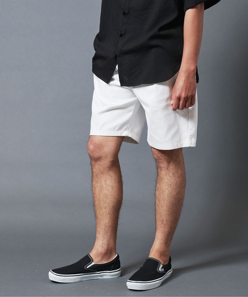 THE TWENTYSEVEN(ザ トゥエンティーセブン)の「The TWENTYSEVEN:TWILL CHEF SHORTS ツイルシェフショーツ(チノパンツ・メンズ・ホワイト/ブラック/ベージュ/オリーブ・S/M/L)」の8枚目の写真