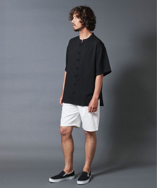 THE TWENTYSEVEN(ザ トゥエンティーセブン)の「The TWENTYSEVEN:TWILL CHEF SHORTS ツイルシェフショーツ(チノパンツ・メンズ・ホワイト/ブラック/ベージュ/オリーブ・S/M/L)」の9枚目の写真