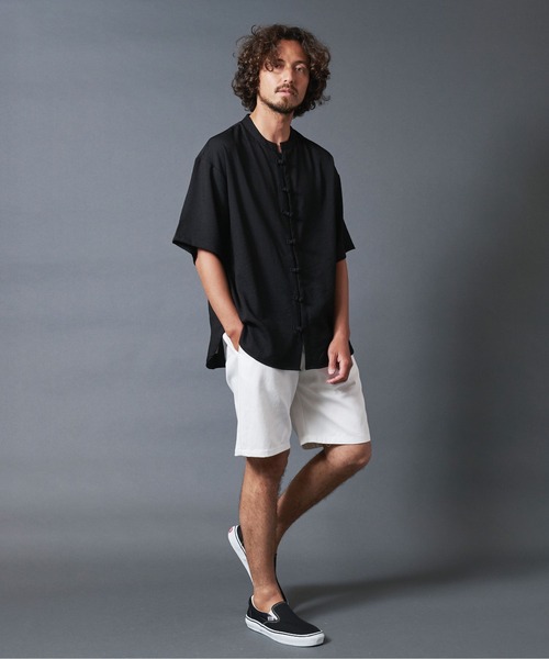 THE TWENTYSEVEN(ザ トゥエンティーセブン)の「The TWENTYSEVEN:TWILL CHEF SHORTS ツイルシェフショーツ(チノパンツ・メンズ・ホワイト/ブラック/ベージュ/オリーブ・S/M/L)」の12枚目の写真