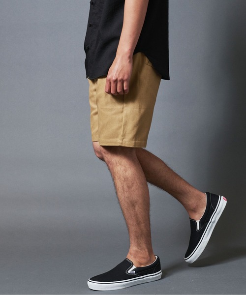 THE TWENTYSEVEN(ザ トゥエンティーセブン)の「The TWENTYSEVEN:TWILL CHEF SHORTS ツイルシェフショーツ(チノパンツ・メンズ・ホワイト/ブラック/ベージュ/オリーブ・S/M/L)」の20枚目の写真
