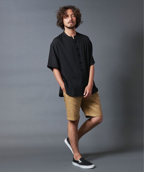 THE TWENTYSEVEN(ザ トゥエンティーセブン)の「The TWENTYSEVEN:TWILL CHEF SHORTS ツイルシェフショーツ(チノパンツ・メンズ・ホワイト/ブラック/ベージュ/オリーブ・S/M/L)」の22枚目の写真