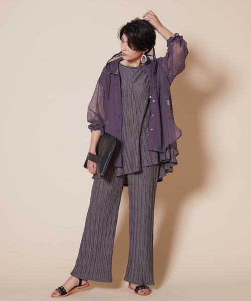 JETSET SOLO PLUS (ジェットセットソロプラス)の「ランダムワッシャー リラックスパンツ(その他パンツ・レディース・ブラック/モカ・FREE)」の7枚目の写真