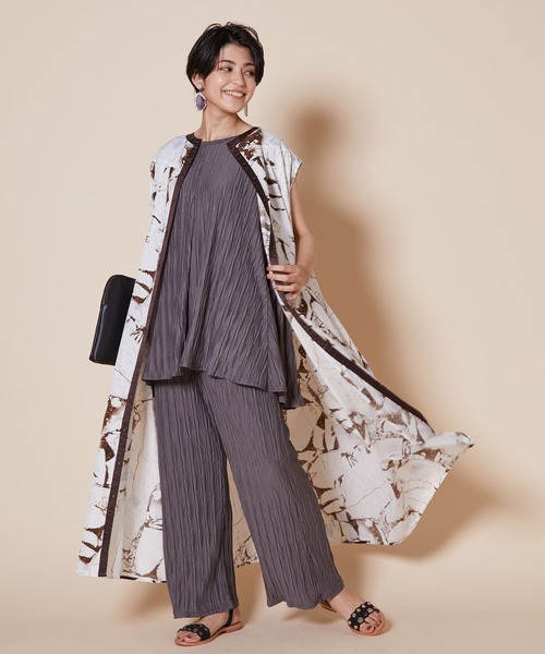 JETSET SOLO PLUS (ジェットセットソロプラス)の「ランダムワッシャー リラックスパンツ(その他パンツ・レディース・ブラック/モカ・FREE)」の13枚目の写真