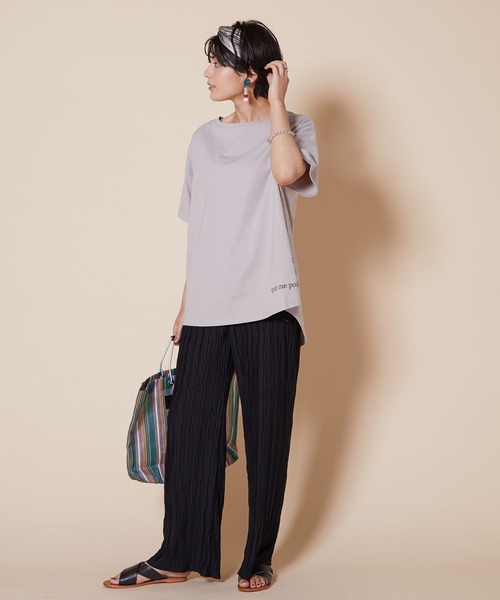 JETSET SOLO PLUS (ジェットセットソロプラス)の「ランダムワッシャー リラックスパンツ(その他パンツ・レディース・ブラック/モカ・FREE)」の12枚目の写真