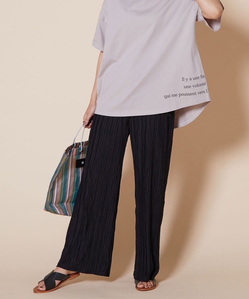 JETSET SOLO PLUS (ジェットセットソロプラス)の「ランダムワッシャー リラックスパンツ(その他パンツ・レディース・ブラック/モカ・FREE)」の15枚目の写真