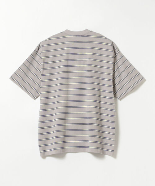 BeAMS DOT（ビームスドット）の「【WEB限定】BeAMS DOT / マルチボーダー オーバーTシャツ（Tシャツ/カットソー・メンズ・ブラック/グレー・MEDIUM/LARGE）」の16枚目の写真