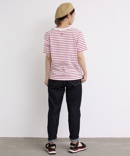 eiπe （イーペ）の「eiπe 40/2天竺ボーダー　カーネーション刺繍Tee（Tシャツ/カットソー・レディース・レッド/ブルー・FREE）」の19枚目の写真