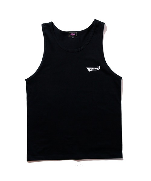 ROTAR(ローター)の「Ribbon LOGO 1p Tank ワンポイント ロゴ タンクトップ(タンクトップ・メンズ・ホワイト/ブラック/ネイビー・MEDIUM/LARGE/X-LARGE)」の5枚目の写真
