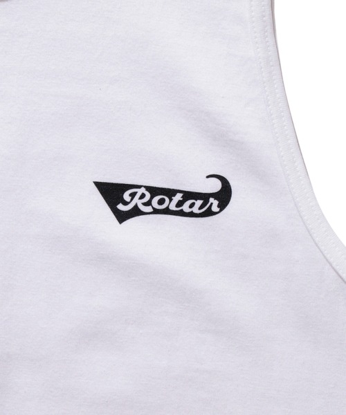 ROTAR(ローター)の「Ribbon LOGO 1p Tank ワンポイント ロゴ タンクトップ(タンクトップ・メンズ・ホワイト/ブラック/ネイビー・MEDIUM/LARGE/X-LARGE)」の11枚目の写真