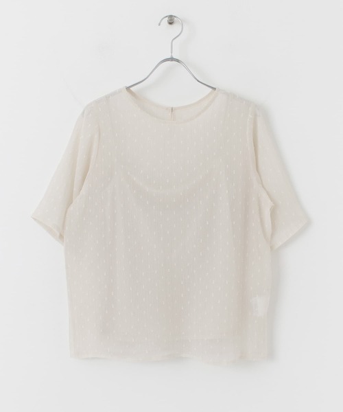 ITEMS URBANRESEARCH（アイテムズ アーバンリサーチ）の「セットシアーブラウス（シャツ/ブラウス・レディース・ブラック/グレー系その他/アイボリー・FREE）」の22枚目の写真