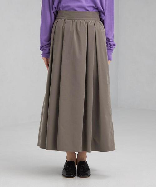 green label relaxing(グリーンレーベルリラクシング)の「メモリー ピーチ ギャザー スカート(スカート・レディース・ピンク/モカ・38/36)」の4枚目の写真