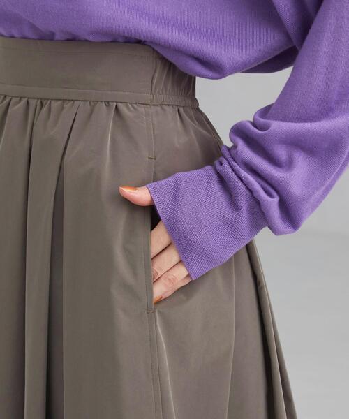 green label relaxing(グリーンレーベルリラクシング)の「メモリー ピーチ ギャザー スカート(スカート・レディース・ピンク/モカ・38/36)」の3枚目の写真