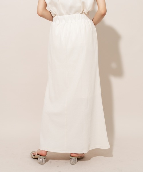 mline（エムライン）の「[mline] WEB限定 ワッフルマーメイドスカート（スカート・レディース・アイボリー/ベージュ/イエロー・FREE）」の2枚目の写真