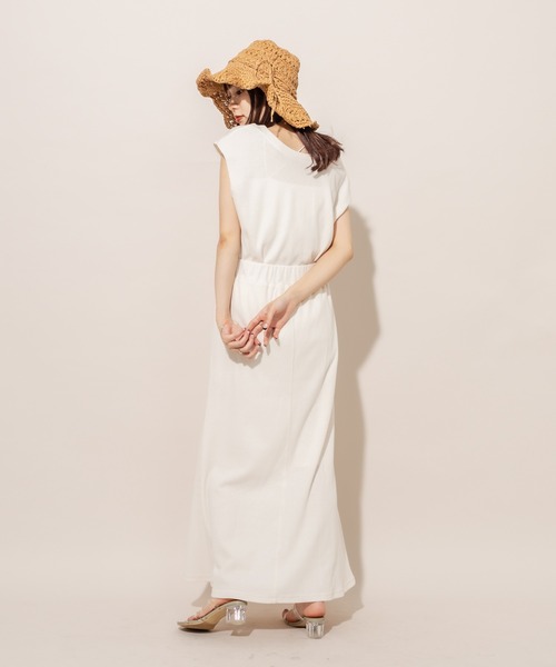 mline（エムライン）の「[mline] WEB限定 ワッフルマーメイドスカート（スカート・レディース・アイボリー/ベージュ/イエロー・FREE）」の5枚目の写真