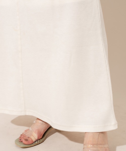 mline（エムライン）の「[mline] WEB限定 ワッフルマーメイドスカート（スカート・レディース・アイボリー/ベージュ/イエロー・FREE）」の16枚目の写真