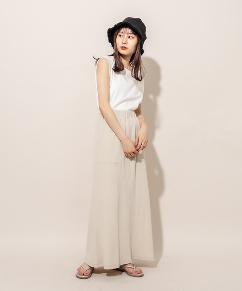 mline（エムライン）の「[mline] WEB限定 ワッフルマーメイドスカート（スカート・レディース・アイボリー/ベージュ/イエロー・FREE）」の7枚目の写真