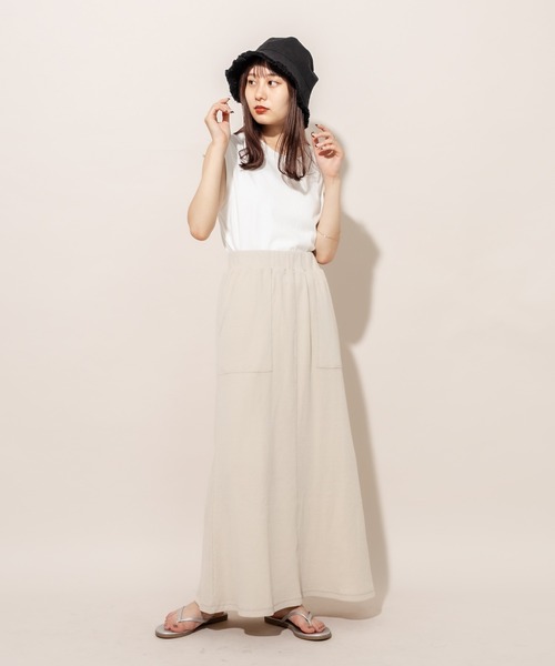 mline（エムライン）の「[mline] WEB限定 ワッフルマーメイドスカート（スカート・レディース・アイボリー/ベージュ/イエロー・FREE）」の8枚目の写真