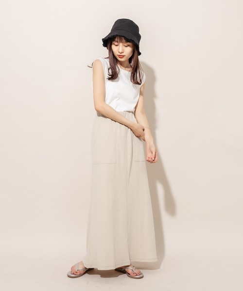mline（エムライン）の「[mline] WEB限定 ワッフルマーメイドスカート（スカート・レディース・アイボリー/ベージュ/イエロー・FREE）」の9枚目の写真