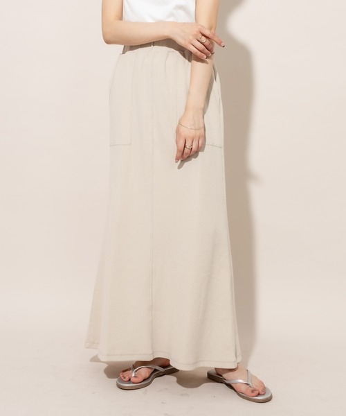 mline（エムライン）の「[mline] WEB限定 ワッフルマーメイドスカート（スカート・レディース・アイボリー/ベージュ/イエロー・FREE）」の10枚目の写真