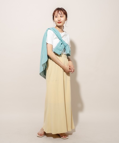 mline（エムライン）の「[mline] WEB限定 ワッフルマーメイドスカート（スカート・レディース・アイボリー/ベージュ/イエロー・FREE）」の17枚目の写真