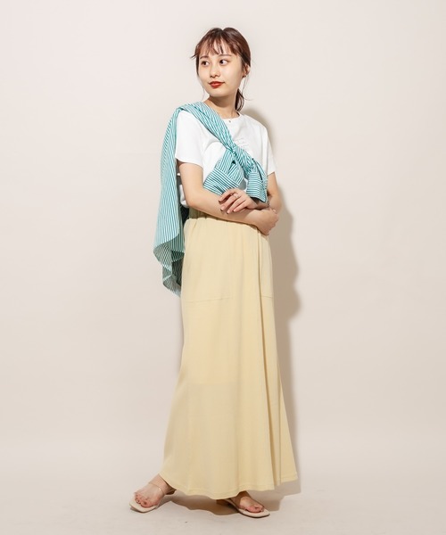 mline（エムライン）の「[mline] WEB限定 ワッフルマーメイドスカート（スカート・レディース・アイボリー/ベージュ/イエロー・FREE）」の19枚目の写真