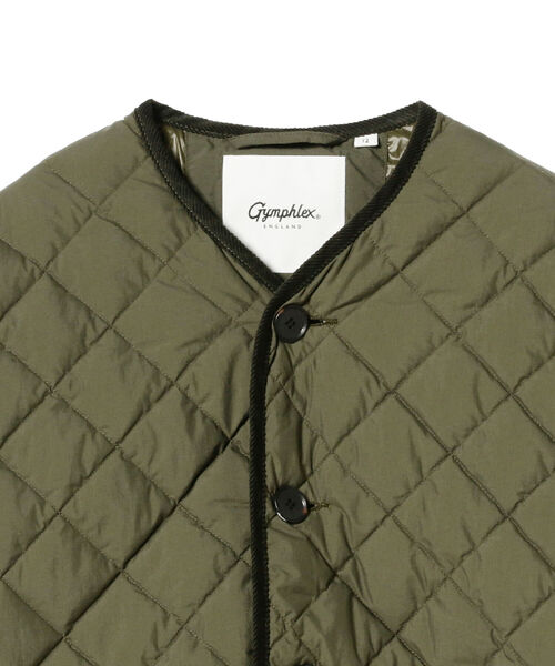 Ray BEAMS（レイビームス）の「GYMPHLEX / キルト ダウン コート（ダウンジャケット/コート・レディース・ブラック/オリーブ・12/14）」の15枚目の写真
