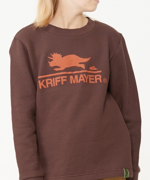 KRIFF MAYER Kid's Collection（クリフメイヤーキッズコレクション）の「ウラふわダイナソークルー（スウェット・キッズ・ネイビー/ブラウン/グレー/カーキ・130/150/170/120/140/160）」の14枚目の写真