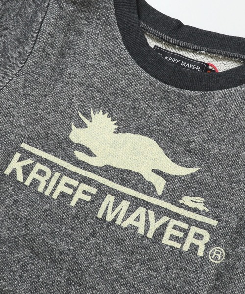 KRIFF MAYER Kid's Collection（クリフメイヤーキッズコレクション）の「ウラふわダイナソークルー（スウェット・キッズ・ネイビー/ブラウン/グレー/カーキ・130/150/170/120/140/160）」の11枚目の写真