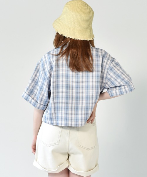 ems excite（エムズエキサイト）の「アソート開襟シャツ（シャツ/ブラウス・レディース・オレンジ/アイボリー/ブルー系その他・FREE）」の13枚目の写真