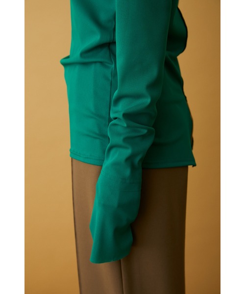HeRIN.CYE（ヘリンドットサイ）の「Mesh inner tops（Tシャツ/カットソー・レディース・レッド/ネイビー/ライトグリーン/ターコイズブルー/オフホワイト/オレンジ/グリーン/ベージュ/ブラック・FREE）」の17枚目の写真