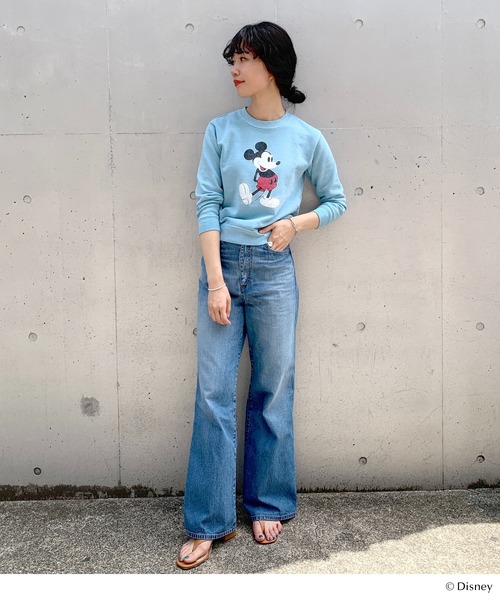 GOOD ROCK SPEED（グッドロックスピード）の「Mickey スウェット（Tシャツ/カットソー・レディース・ブルー・FREE）」の5枚目の写真