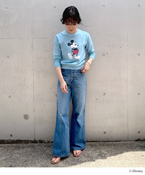 GOOD ROCK SPEED（グッドロックスピード）の「Mickey スウェット（Tシャツ/カットソー・レディース・ブルー・FREE）」の6枚目の写真