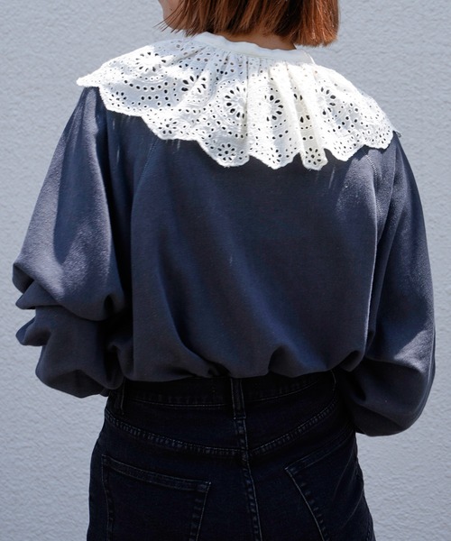 CIAOPANIC TYPY（チャオパニックティピー）の「ヴィンテージカラーカレッジスウェット（スウェット・レディース・チャコールグレー/グレー/オフホワイト/オレンジ/グリーン・ONE SIZE）」の16枚目の写真