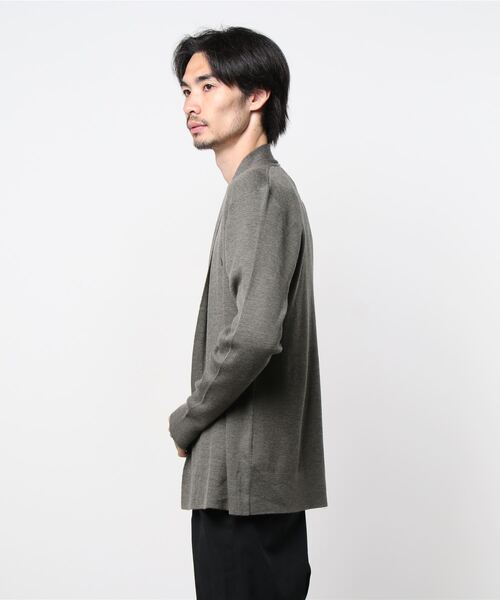 ALLSAINTS（オールセインツ）の「MODE MERINO OPEN CARDIGAN | モード メリノ オープン カーディガン（カーディガン/ボレロ・メンズ・グリーン系・S/L/M/XS）」の2枚目の写真