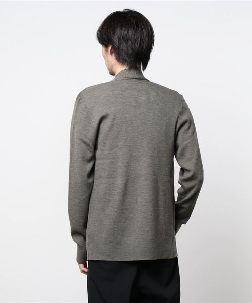 ALLSAINTS（オールセインツ）の「MODE MERINO OPEN CARDIGAN | モード メリノ オープン カーディガン（カーディガン/ボレロ・メンズ・グリーン系・S/L/M/XS）」の3枚目の写真