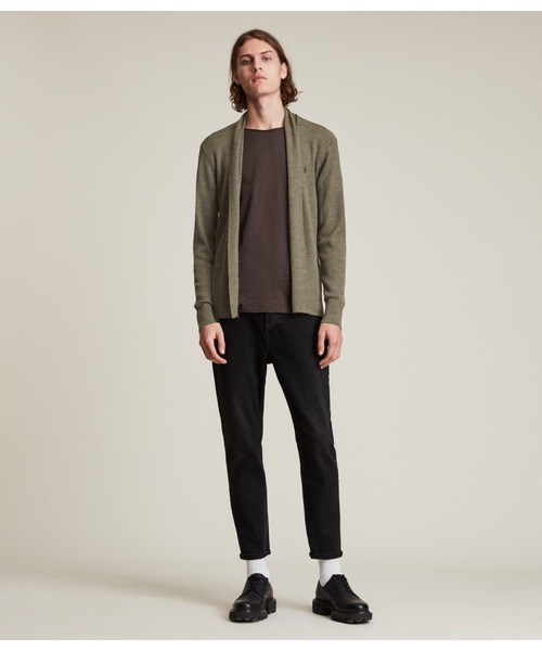 ALLSAINTS（オールセインツ）の「MODE MERINO OPEN CARDIGAN | モード メリノ オープン カーディガン（カーディガン/ボレロ・メンズ・グリーン系・S/L/M/XS）」の5枚目の写真