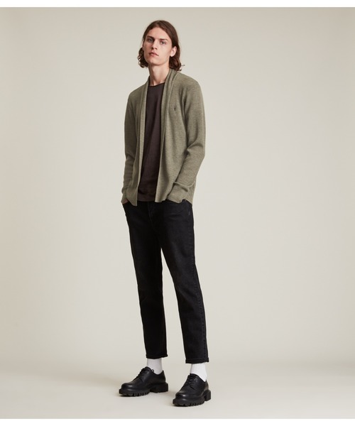 ALLSAINTS（オールセインツ）の「MODE MERINO OPEN CARDIGAN | モード メリノ オープン カーディガン（カーディガン/ボレロ・メンズ・グリーン系・S/L/M/XS）」の6枚目の写真