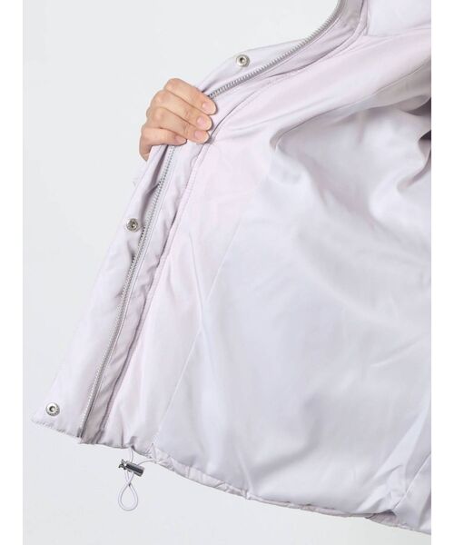 MERCURYDUO（マーキュリーデュオ）の「2WAY中綿フーテッドキルティングショートコート（ブルゾン・レディース・アイボリー/ブラック/ラベンダー/ブラウン・FREE）」の14枚目の写真