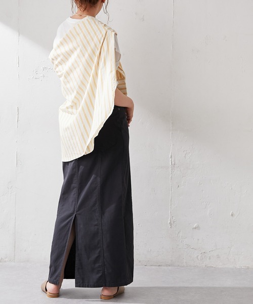 DISCOAT（ディスコート）の「ブロードビッグシャツ（シャツ/ブラウス・レディース・ピンク/グリーン/ホワイト/イエロー・FREE）」の20枚目の写真