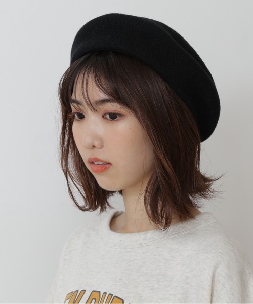 FREE'S MART（フリーズマート）の「サーモベレー（ハンチング/ベレー帽・レディース・ブラック/グレー/レッド・ﾌﾘ-）」の2枚目の写真