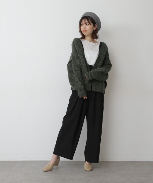 FREE'S MART（フリーズマート）の「サーモベレー（ハンチング/ベレー帽・レディース・ブラック/グレー/レッド・ﾌﾘ-）」の5枚目の写真