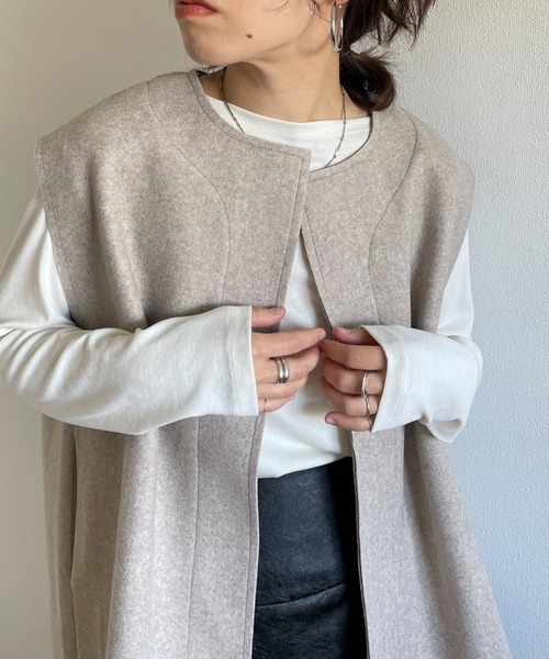 wee9s(ウィークス)の「smooth touch daily tee / ボートネックスムースタッチデイリーティーシャツ(Tシャツ/カットソー・レディース・スカイブルー/ブラック/ベージュ/ネイビー/アイボリー/ミント・FREE)」の19枚目の写真