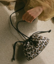 EFOLE | アニマル×フェイクレザー コンビ 巾着 ショルダーバッグ(ショルダーバッグ)